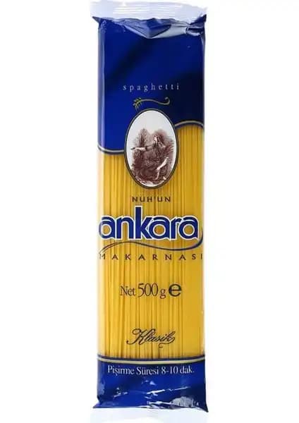 Nuh'un Ankara Makarna Spagetti 500g 5'li set, yüksek kalite ve sade aroma ile sofraların vazgeçilmezi