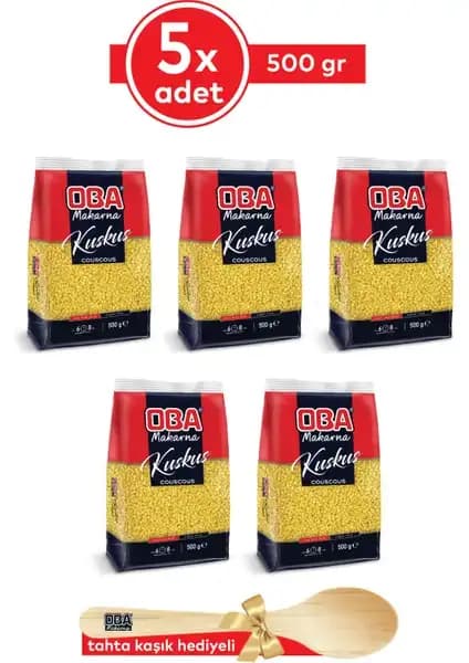 Oba Kuskus Makarna 500 gr 5'li Paket Sağlıklı ve Pratik Kullanım İçin Uygun