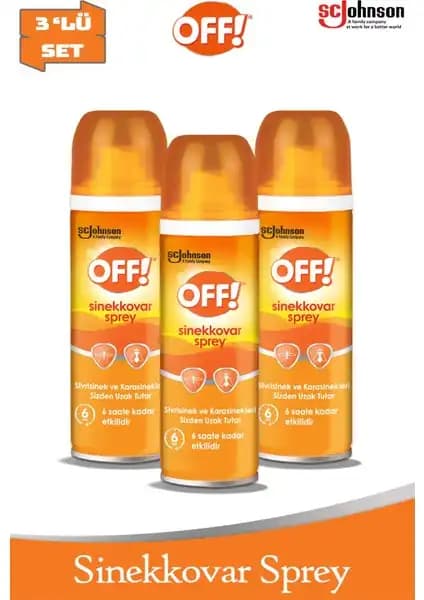 Off! 3'lü Sinekkovar Sprey Seti ile Etkili ve Güvenilir Sivrisinek Koruması