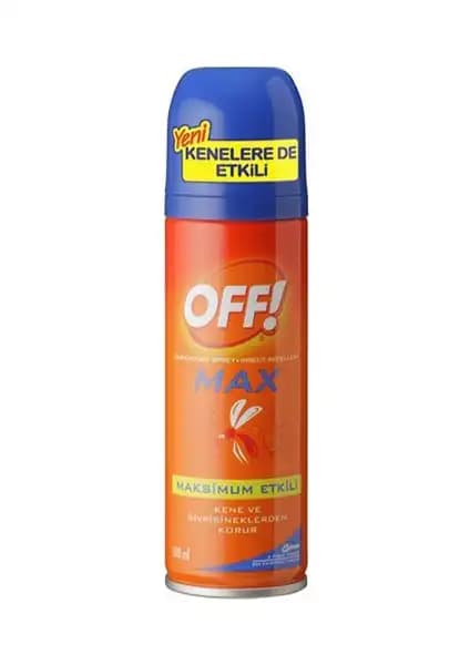 Off Kene ve Sinek Kovucu Max Sprey 100 ml ile Etkili Haşere Koruma Çözümü