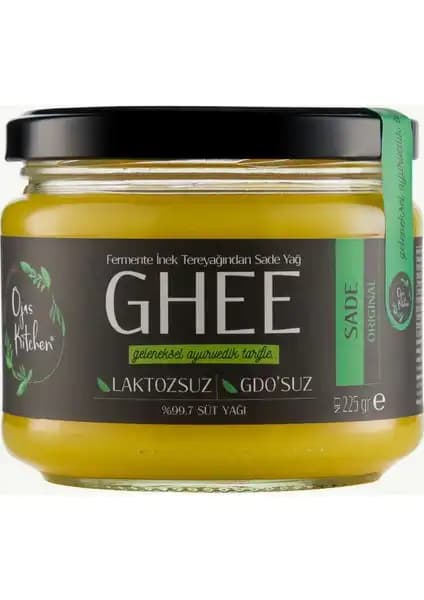 Ojas Kitchen Sade Ghee Doğal ve Katkısız Sağlıklı Yağ Alternatifi 225 gr