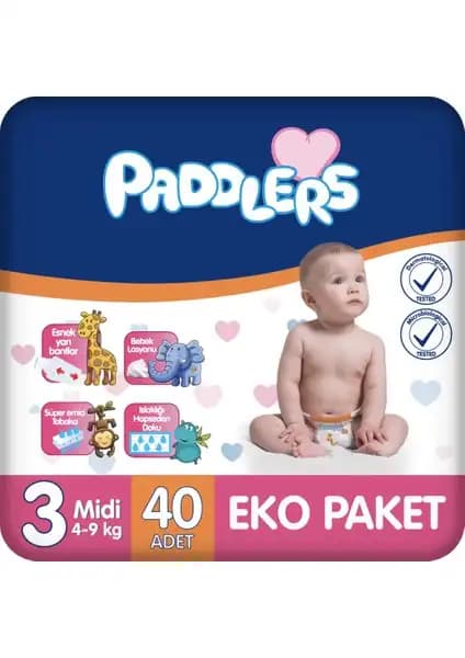 Paddlers Bebek Bezi 3 Numara Midi: Güvenilir ve Konforlu Bebek Bezi Seçenekleri