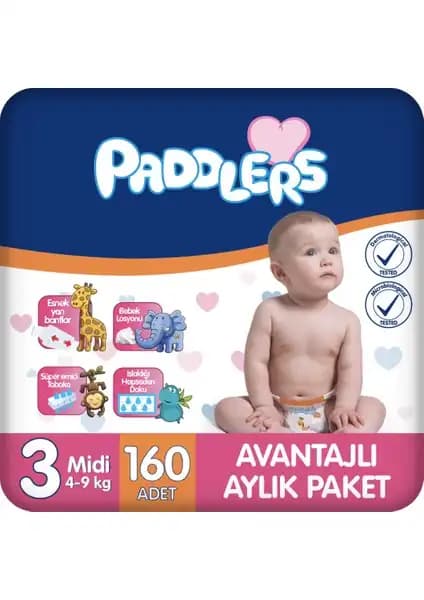 Paddlers Bebek Bezi 3 Numara Midi: Güvenli ve Konforlu Bebek Bezi Seçenekleri