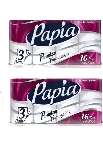 Papia Tuvalet Kağıdı 16'lı Paket: Yüksek Kalite ve Ekonomik Konfor Sağlayan Hijyen Ürünü