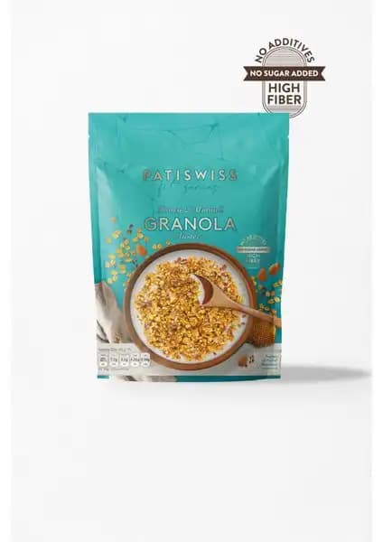 Patiswiss Bal Bademli Granola Doypack 200g Sağlıklı ve Lezzetli Atıştırmalık Seçeneği