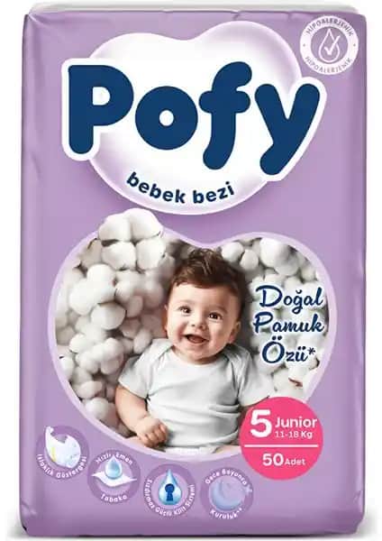 Pofy Junior 5 Numara Bebek Bezi: Güvenli ve Konforlu Bebek Bakım Ürünü