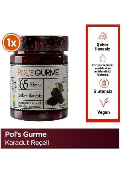 Pol’s Gurme Karadut Reçeli: Doğal ve Sağlıklı Meyve Odaklı Lezzetli Alternatif
