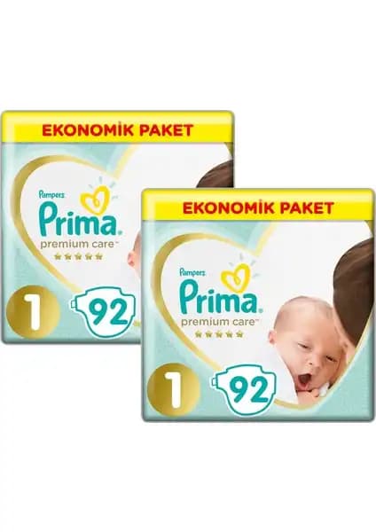 Prima Bebek Bezi Premium Care 1 Beden Yenidoğanlar İçin Ekonomik ve Konforlu Paket