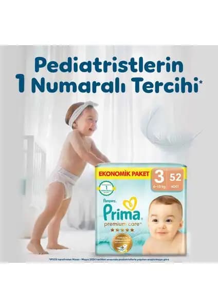 Prima Bebek Bezi Premium Care 3 Beden: Güvenli ve Konforlu Bebek Bezi Seçenekleri