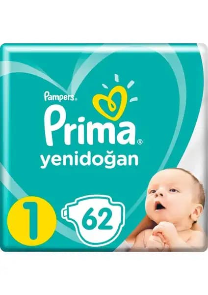 Prima Bebek Bezi Yeni Doğanlar İçin Güvenilir ve Konforlu Çözüm 62 Adetlik Paket