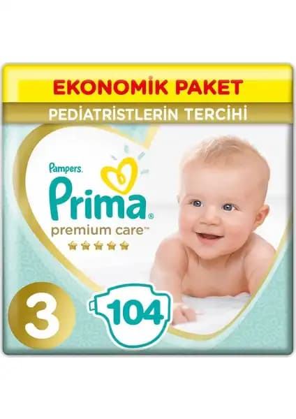 Prima Premium Care Bebek Bezi: Yüksek Emicilik ve Güvenlik Sunan Bantlı Bebek Bezi