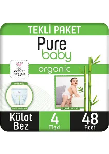 Pure Baby Organik Bambu Özlü Külot Bez: Yüksek Performans ve Doğal Malzeme ile Bebek Bakımında Güvenilirlik