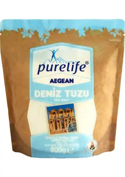 Pure Life Deniz Tuzu İyotlu İnce 800g Doğal ve Mineralli Tuz Sağlıklı Yemekler İçin