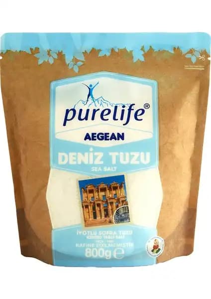 Pure Life Deniz Tuzu İyotlu İnce 800g Doğal ve Mineralli Tuz Sağlıklı Yemekler İçin
