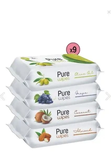 Pure Wipes Islak Mendil Doğal İçeriklerle Güvenle Temizlik ve Ferahlık Sunar