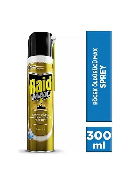 Raid Böceksavar Max 300 ml: Güvenli ve Etkili Ev İçin Sivrisinek ve Haşere Koruma Çözümü