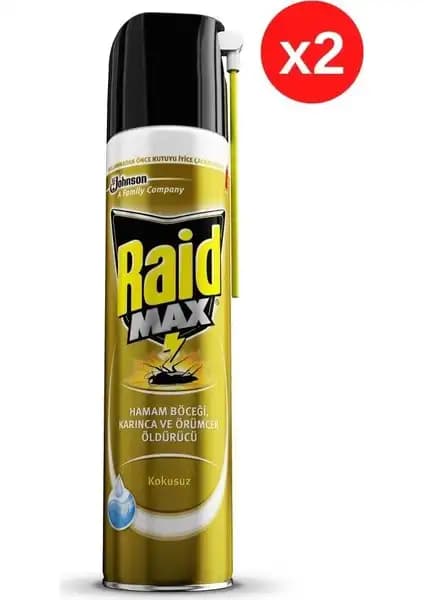 Raid Böceksavar Max ile Etkili ve Güvenilir Haşere Kontrol Spreyi Ürün Özellikleri
