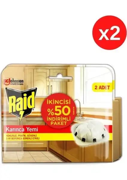 Raid Karınca Yemi 2'li Paket: Güvenilir ve Etkili Çözüm ile Karınca Problemlerine Son