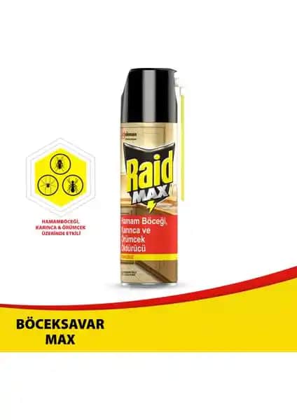 Raid Max Hamam Böceği Karınca ve Örümcek Spreyi: Güçlü ve Etkili Böcek İlacı Ürün Tanıtımı