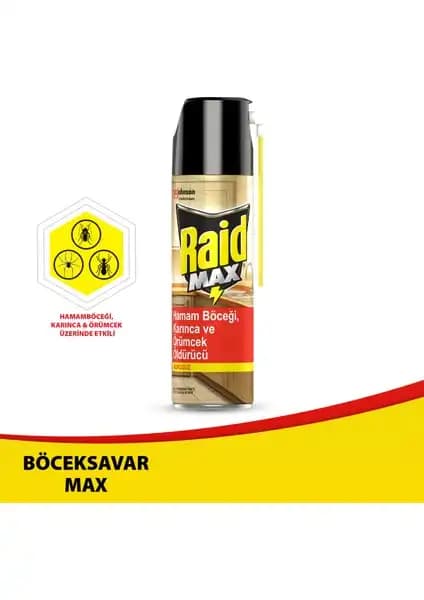 Raid Max Hamam Böceği Karınca ve Örümcek Spreyi: Güçlü ve Etkili Böcek İlacı Ürün Tanıtımı