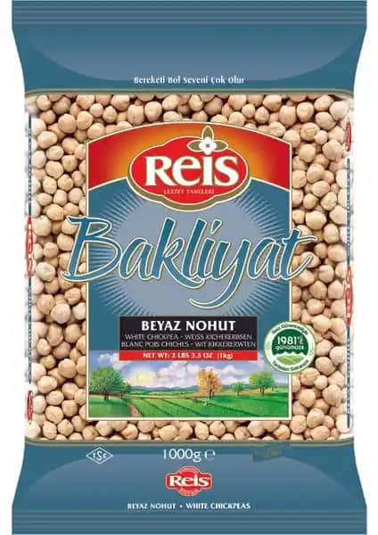Reis Gökçe Beyaz Nohut 1 Kg: Sağlıklı ve Lezzetli Bakliyat Seçeneği