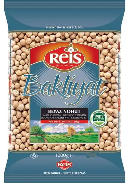 Reis Gökçe Beyaz Nohut 1 Kg: Sağlıklı ve Lezzetli Bakliyat Seçeneği