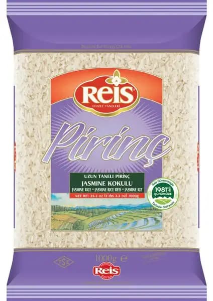 Reis Jasmine Pirinç 1 kg - Aromatik Tayland Pirinci Yüksek Kalite ve Lezzet