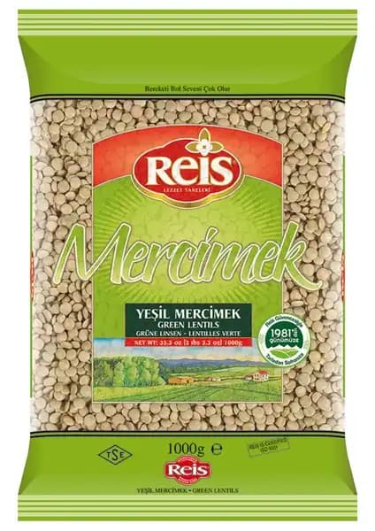 Reis Sarıkaya Yeşil Mercimek 1 Kg Sağlıklı ve Leziz Yemekler İçin İdeal Seçenek
