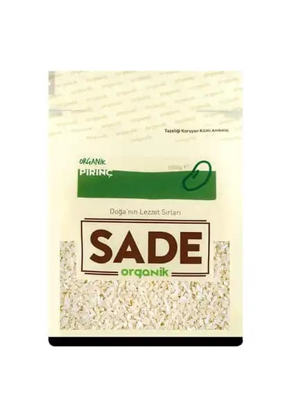 Sade Organik Pirinç 1 kg - Doğal ve Sağlıklı Beslenme İçin Güvenilir Seçenek