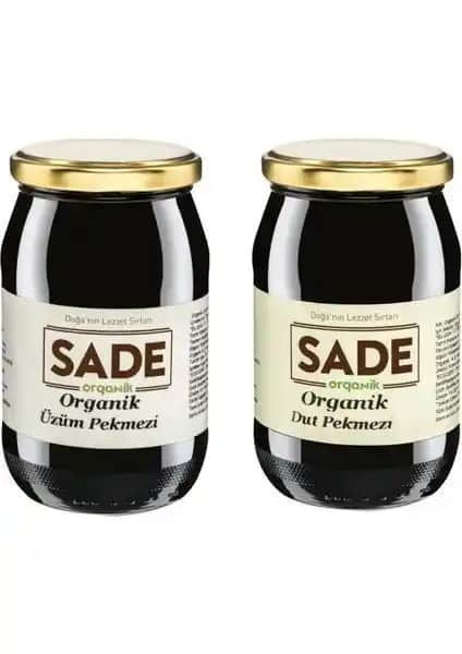 Sade Organik Üzüm ve Dut Pekmezi Doğal ve Sağlıklı İçeriklerle Üretilmiş Organik Pekmezler