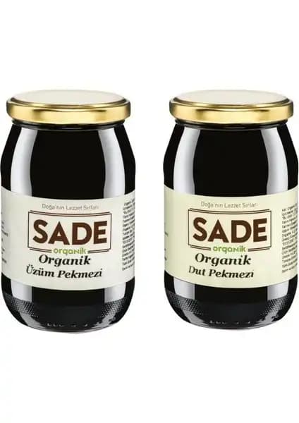 Sade Organik Üzüm ve Dut Pekmezi Doğal ve Sağlıklı İçeriklerle Üretilmiş Organik Pekmezler