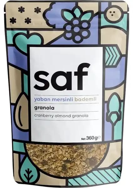 SAF Yaban Mersinli Bademli Granola: Doğal ve Lezzetli Sağlıklı Atıştırmalık Seçeneği