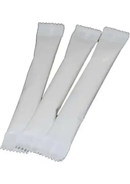 Sek Tek Stick Şeker Beyaz Baskısız 1000'li paket, hijyenik ve şık tasarım