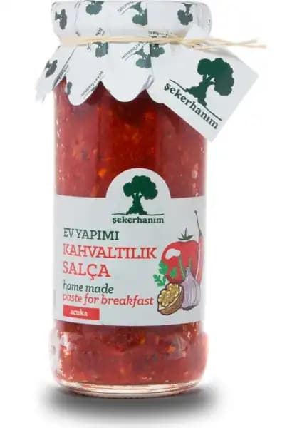 Şeker Hanım Kahvaltılık Salça (Acuka) Doğal ve Katkısız Lezzet Kaynağı 250g