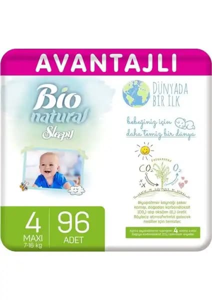 Sleepy Bio Natural Bebek Bezi 4 Numara Maxi: Güvenli ve Konforlu Bebek Bezi Seçenekleri