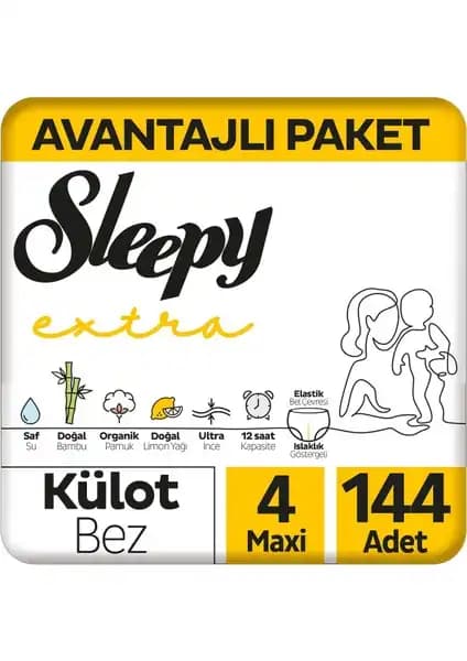 Sleepy Extra Günlük Aktivite Külot Bezleri: Yüksek Emicilik ve Konfor ile Güvenilir Bebek Bezi Çözümü