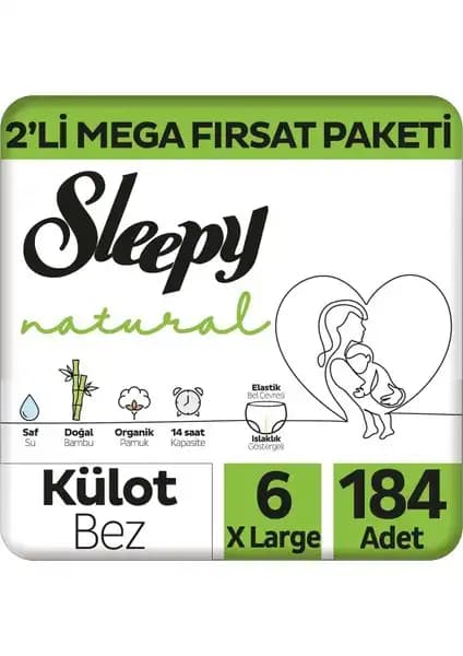 Sleepy Natural 2'li Mega Fırsat Paketi Bebekler İçin Konfor ve Güvenlik Sunar