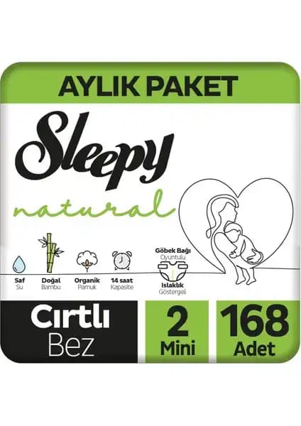 Sleepy Natural Bebek Bezi 3-6 Kg İçin Güvenli ve Konforlu Aylık Paket Ürünü