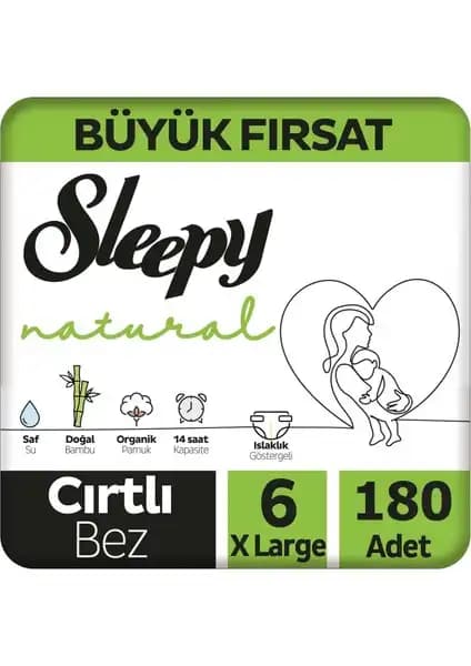 Sleepy Natural Bebek Bezi 6 Numara: Güvenli ve Konforlu Bebek Bakım Çözümü