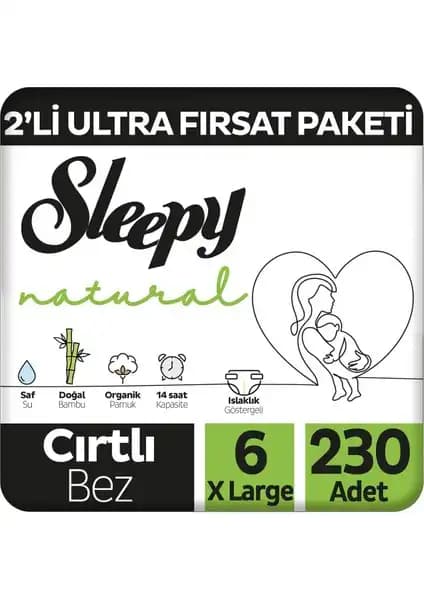 Sleepy Natural Bebek Bezi Paketi: Yüksek Kalite ve Doğal İçeriklerle Güvenli Kullanım