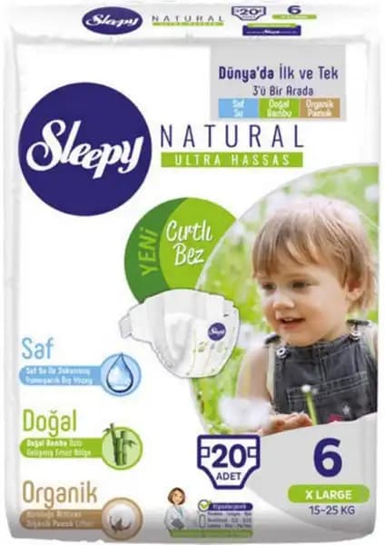 Sleepy Natural No:6 XL Bebek Bezi: Yüksek Emicilik ve Konfor Sunan Güvenilir Ürün
