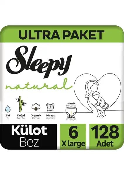 Sleepy Natural Ultra Paket Külot Bez 15-25 kg Çocuklar İçin Güvenilir ve Konforlu Kullanım