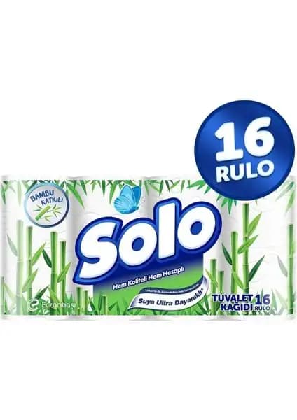 Solo Tuvalet Kağıdı Bambu Katkılı 16'lı Paket Doğal ve Hijyenik Temizlik Çözümü