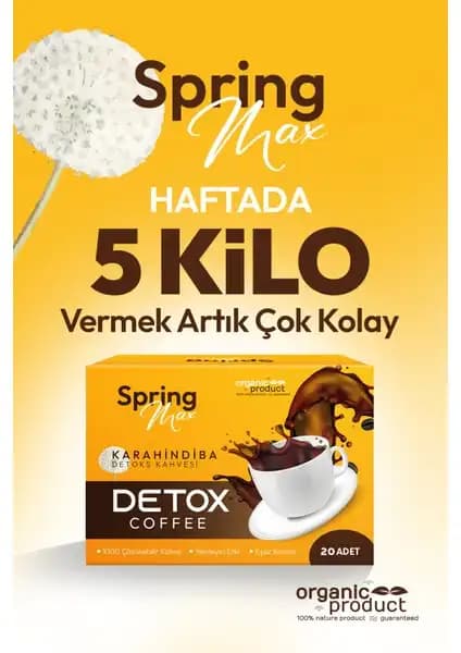 SpringMax Haftada 5 Kilo Verdiren Detox Yağ Yakıcı Kahve Özellikleri ve Kullanım Rehberi