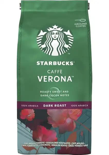 Starbucks Caffè Verona Dark Roast Öğütülmüş Kahve: Zengin ve Derin Aromalara Sahip Koyu Kavrulmuş Kahve