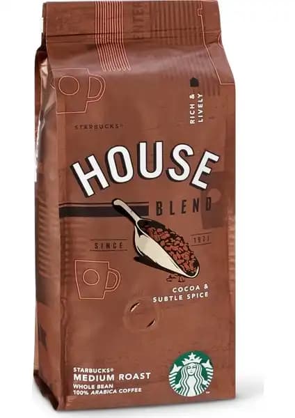 Starbucks House Blend Çekirdek Kahve: Latin Amerika'nın En Kaliteli ve Aromatik Harmanı