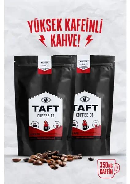 Taft Coffee Co. 2'li Yüksek Kafeinli Filtre Kahve - Enerji ve Lezzetin Birleşimi