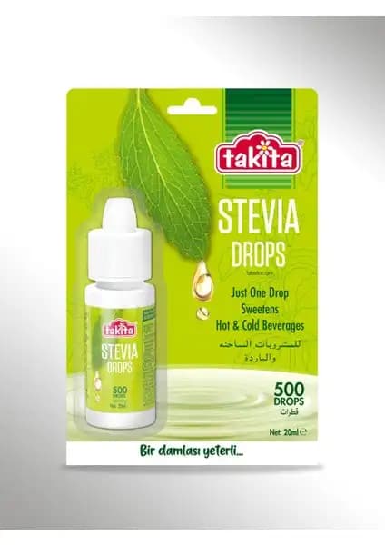 Takita Stevia Drops 20 ml Sağlıklı ve Kalorisiz Tatlandırıcı Seçeneği