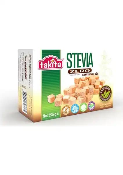 Takita Stevia Küp Kahverengi Tatlandırıcı Doğal ve Enerjisiz Sağlıklı Şeker Alternatifi