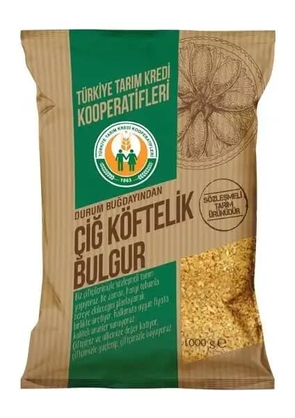 Tarım Kredi İnce Bulgur 1 kg doğal ve katkısız sağlıklı beslenme seçeneği